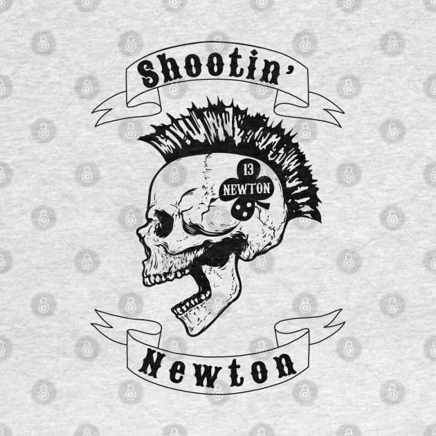 Shootin’ Newton (Black Skull) by knightwatchpublishing